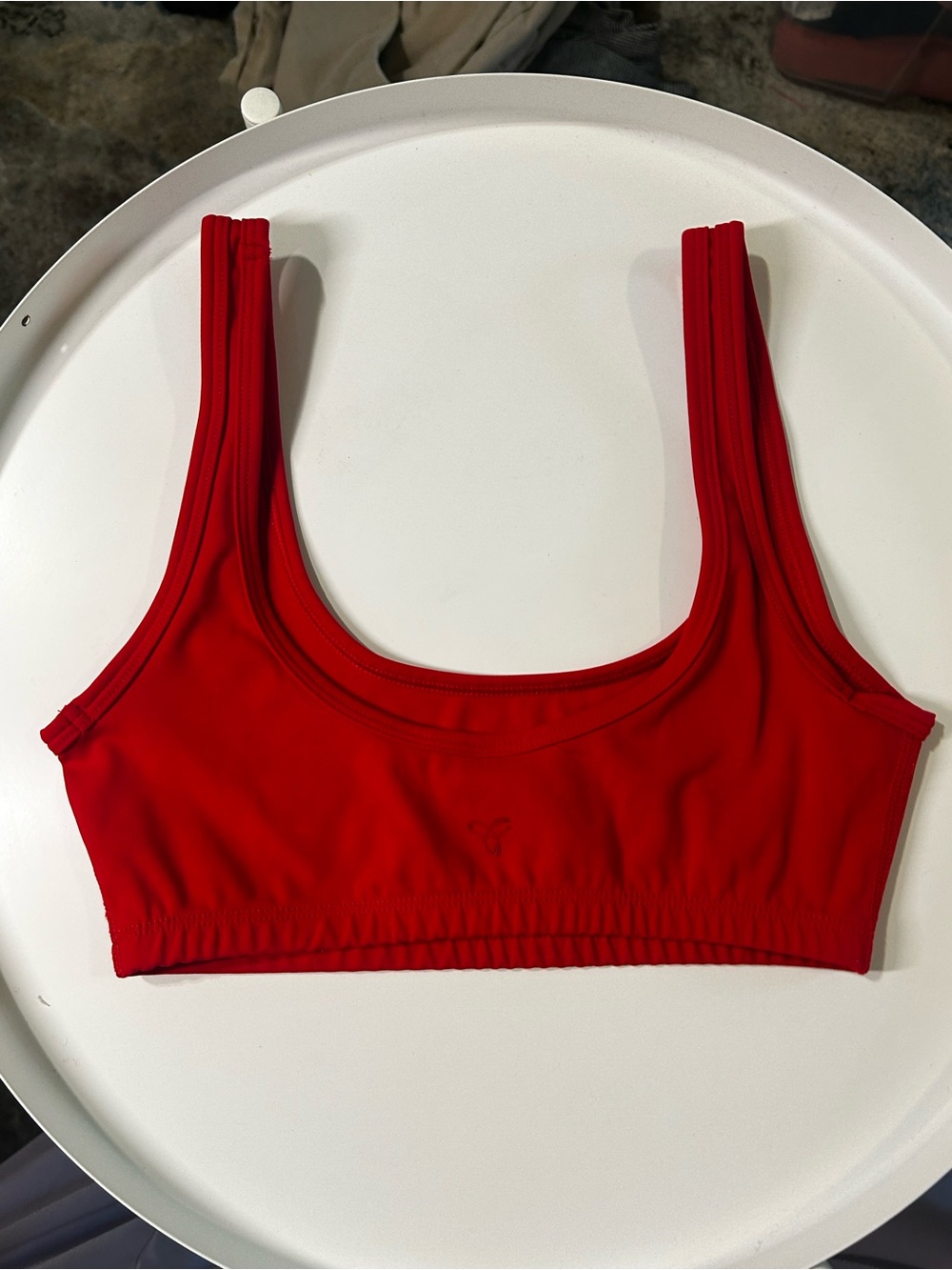 Aritiza x TNA Red Scoop Neck Bralette - Picture 2 of 4